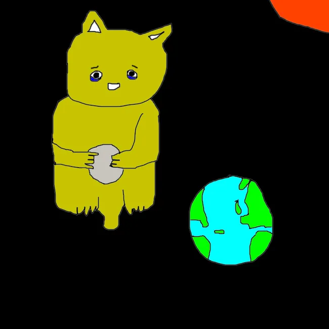 emotional cat on the moon emotional cat on the moon